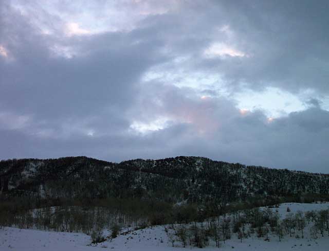 Sunset the first night